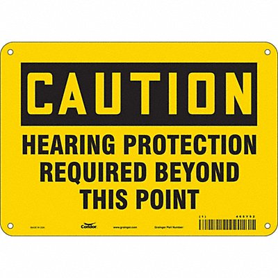 Safety Sign 7 in x 10 in Aluminum