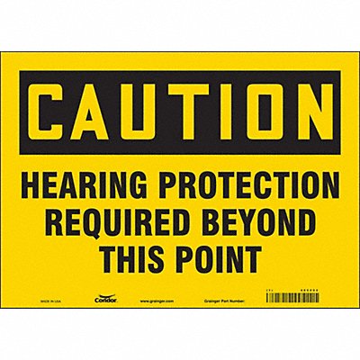 Safety Sign 10 inx14 in Vinyl