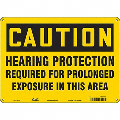 Safety Sign 10 inx14 in Polyethylene