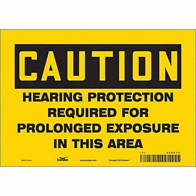 Safety Sign 7 inx10 in Vinyl