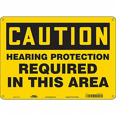 Safety Sign 10 inx14 in Aluminum