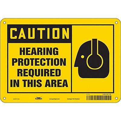 Safety Sign 7 in x 10 in Aluminum