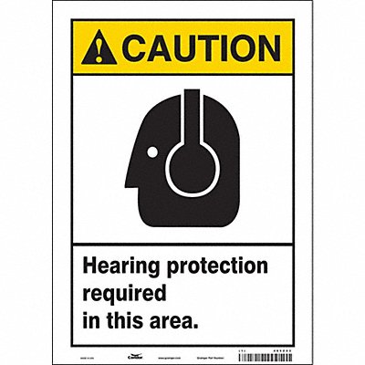 K0311 Safety Sign 14 inx10 in Vinyl