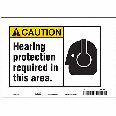 Safety Sign 7 inx10 in Vinyl
