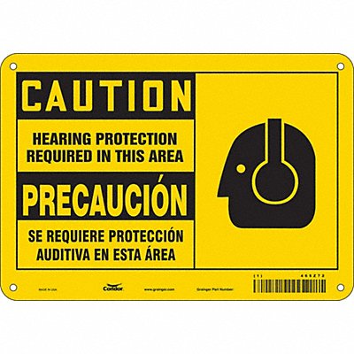 Safety Sign 7 inx10 in Polyethylene