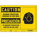 Safety Sign 10 inx14 in Polyethylene