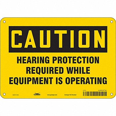 Safety Sign 7 inx10 in Polyethylene