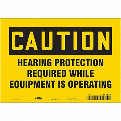 Safety Sign 7 inx10 in Vinyl