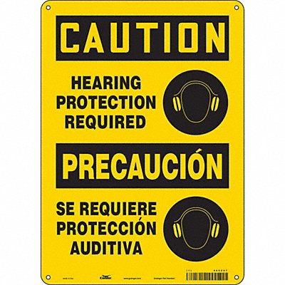 Safety Sign 14 inx10 in Polyethylene