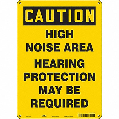 Safety Sign 14 inx10 in Polyethylene