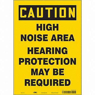 Safety Sign 14 in x 10 in Vinyl