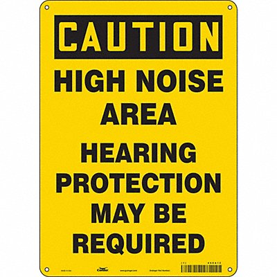Safety Sign 14 in x 10 in Aluminum