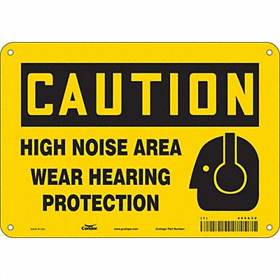Safety Sign 7 inx10 in Polyethylene