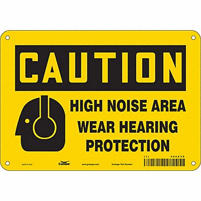 Safety Sign 7 in x 10 in Vinyl
