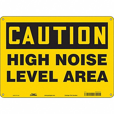 Safety Sign 10 inx14 in Polyethylene