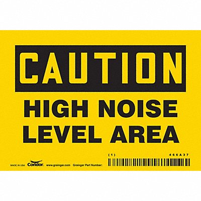 Safety Sign 3 1/2 inx5 in Vinyl