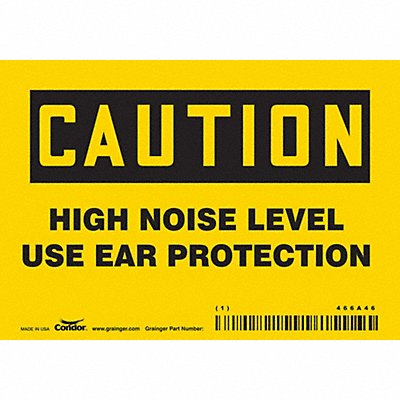 Safety Sign 3.5in x 5in Vinyl