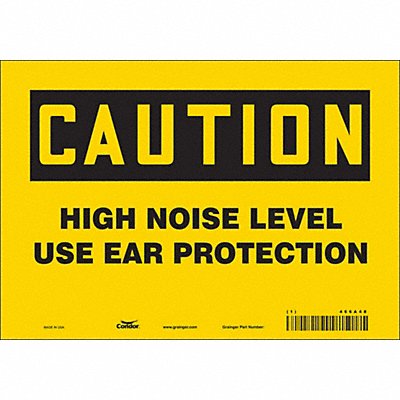 Safety Sign 7 in x 10 in Vinyl