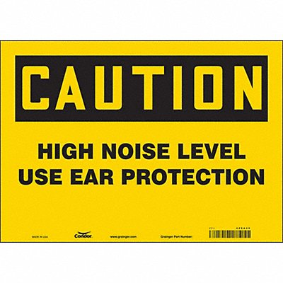 Safety Sign 10 in x 14 in Vinyl