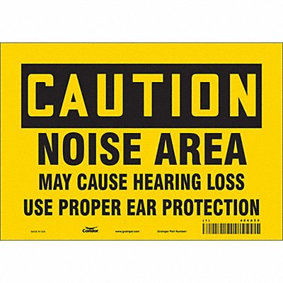 Safety Sign 7 inx10 in Vinyl