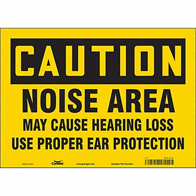 Safety Sign 10 inx14 in Vinyl