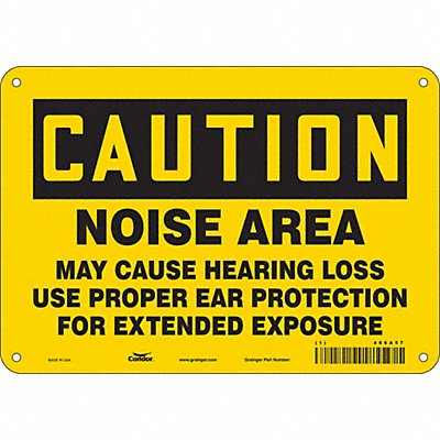 Safety Sign 7 in x 10 in Aluminum