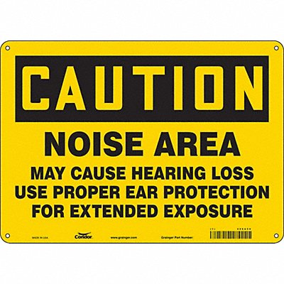 Safety Sign 10 inx14 in Aluminum
