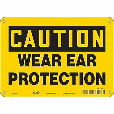 Safety Sign 7 in x 10 in Aluminum