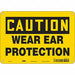 Safety Sign 7 inx10 in Polyethylene