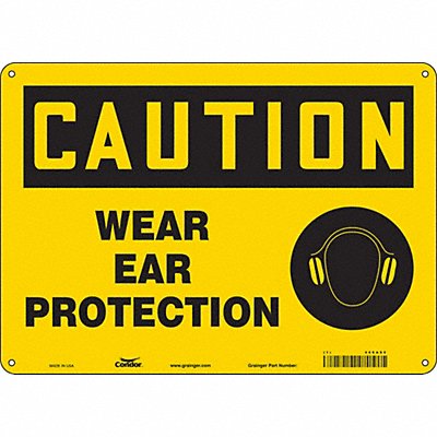 Safety Sign 10 in x 14 in Aluminum