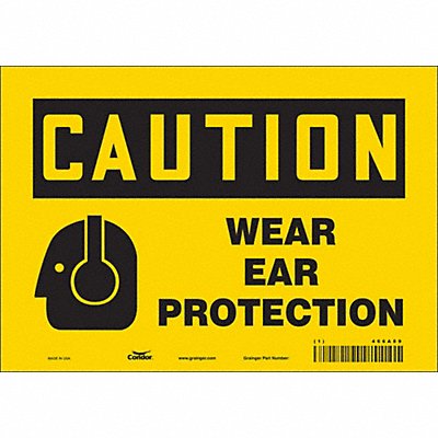 Safety Sign 7 in x 10 in Vinyl