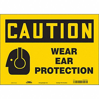 Safety Sign 10 inx14 in Vinyl