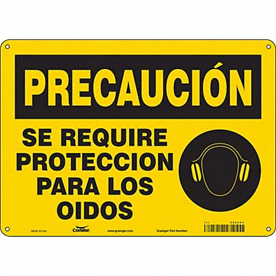 Safety Sign 10 in x 14 in Polyethylene