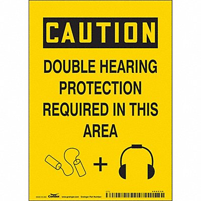 J6949 Safety Sign 7 inx5 in Vinyl