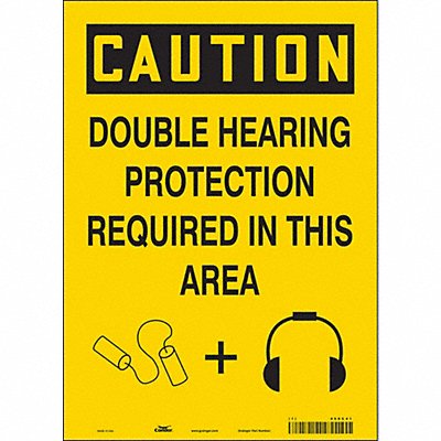 J6949 Safety Sign 14 inx10 in Vinyl