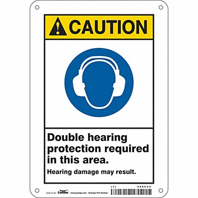 Safety Sign 10 inx7 in Aluminum