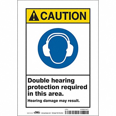 Safety Sign 10 inx7 in Vinyl