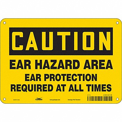 Safety Sign 7 in x 10 in Aluminum