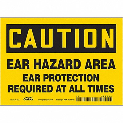 Safety Sign 5 in x 7 in Vinyl