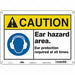 Safety Sign 10 in x 14 in Aluminum