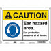 Safety Sign 10 in x 14 in Polyethylene