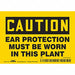 Safety Sign 3.5in x 5in Vinyl
