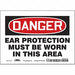 Safety Sign 5 in x 7 in Vinyl