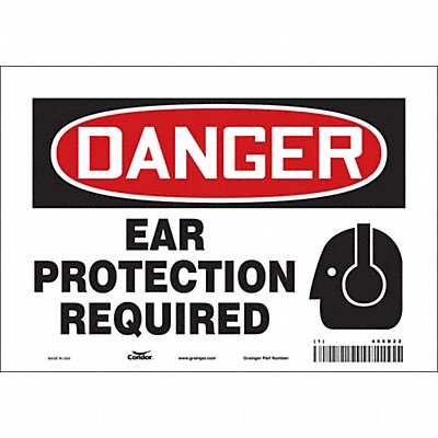 Safety Sign 7 in x 10 in Vinyl