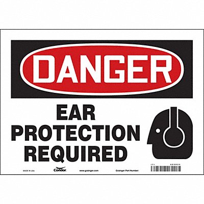 Safety Sign 10 in x 14 in Vinyl