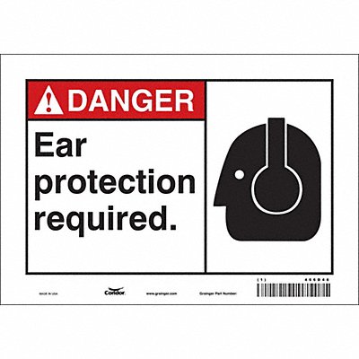 Safety Sign 7 inx10 in Vinyl