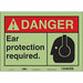 Safety Sign 10 in x 14 in Glow Vinyl