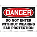 Safety Sign 10 in x 14 in Aluminum