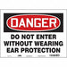 Safety Sign 10 in x 14 in Vinyl