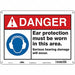 Safety Sign 10 in x 14 in Aluminum